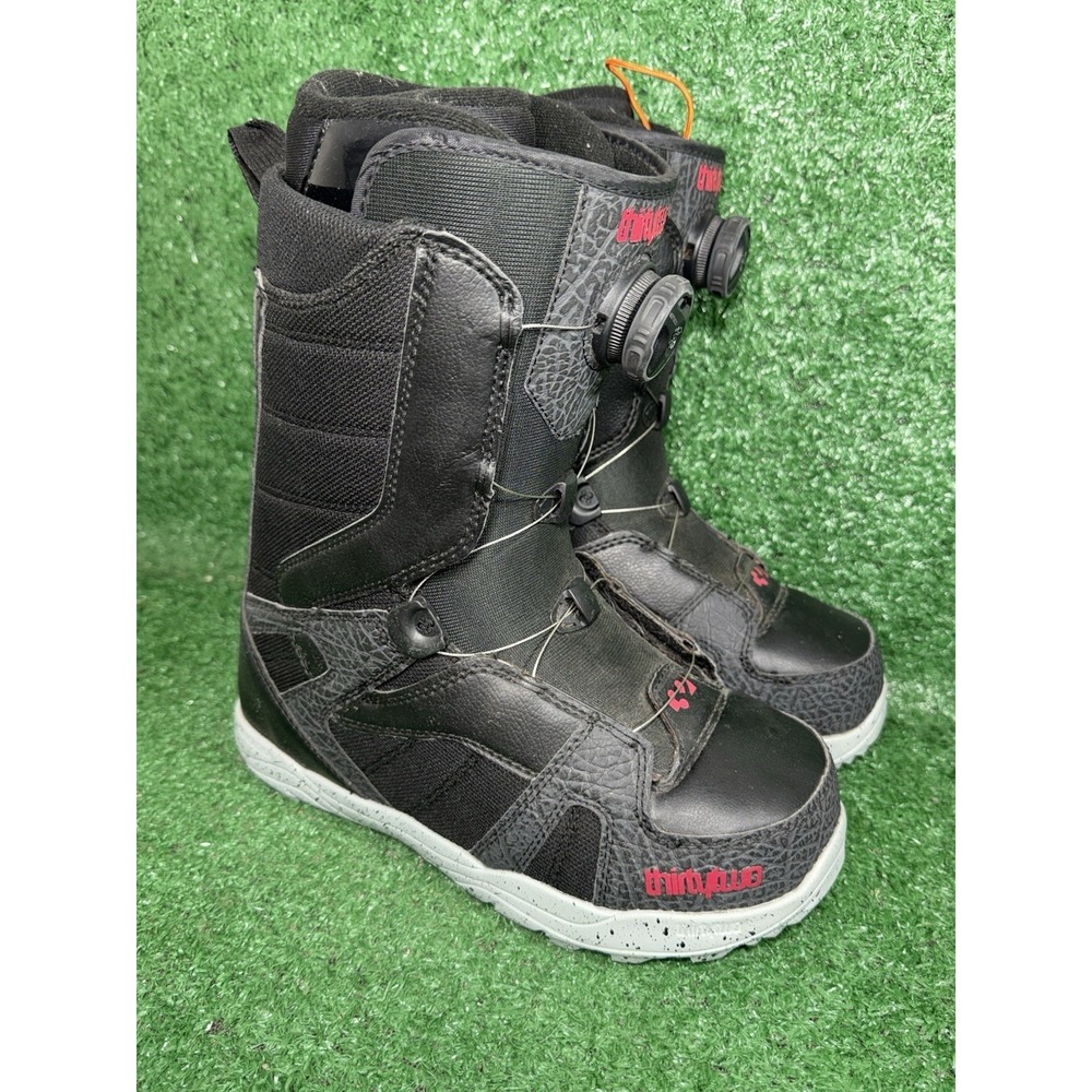 thirtytwo STW Boa Heat Moldable Dial Snowboard Boots Black Red White Men‎ Size 7